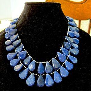 777 carats blue sapphire genuine gemstone necklace!  Gorgeousness.  💙